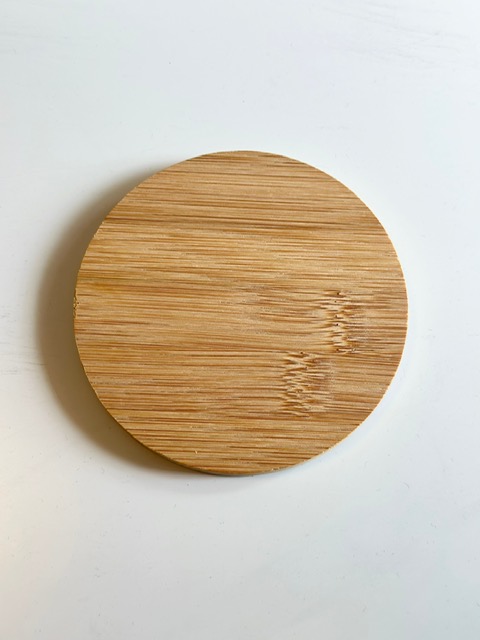 Personalisierter Holzuntersetzer aus Bambusholz