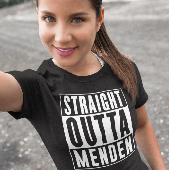 T-Shirt Straight Outta Menden [M]